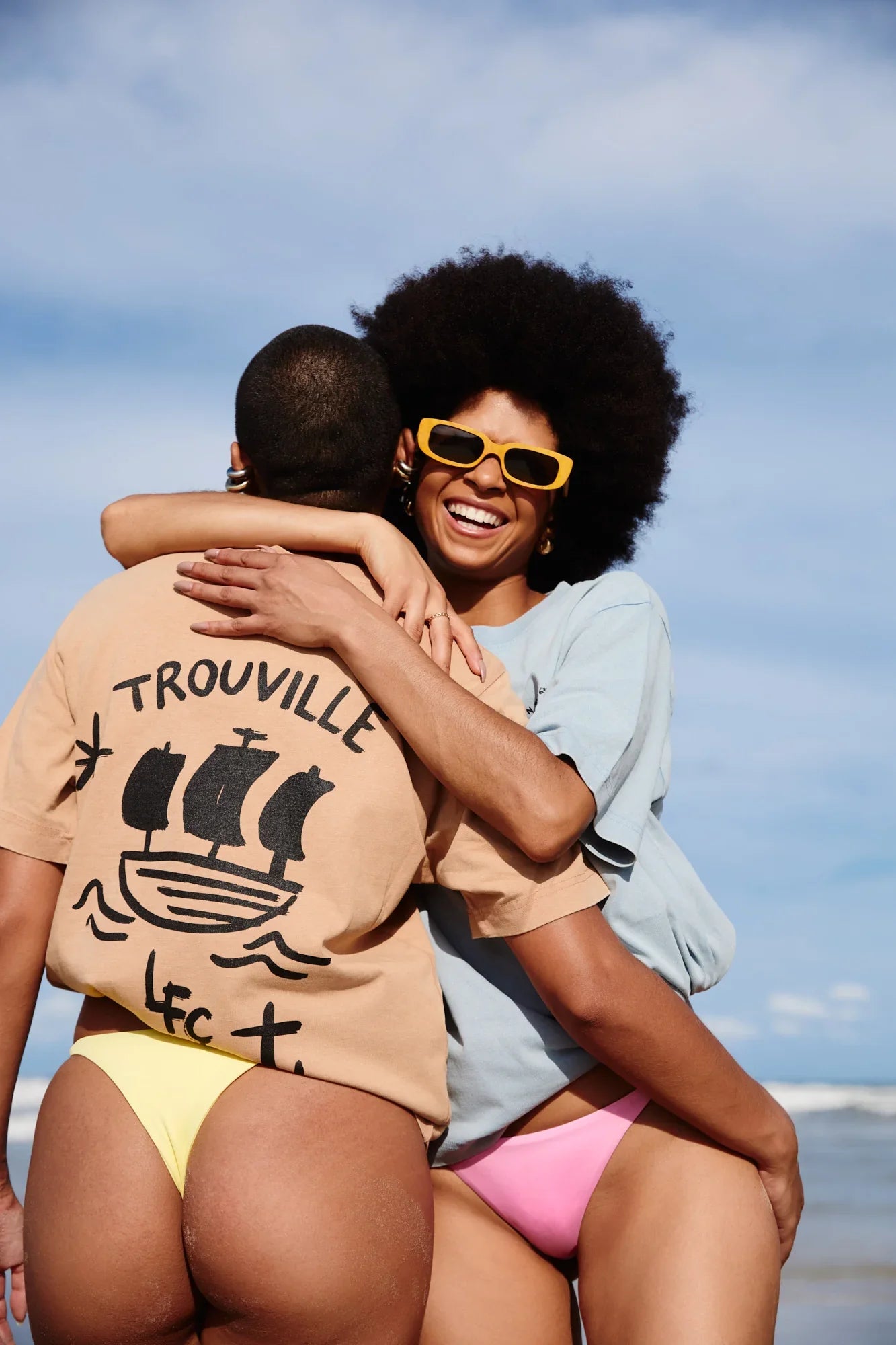 T-shirts sérigraphiés en coton bio "Destinations" - Créations françaises