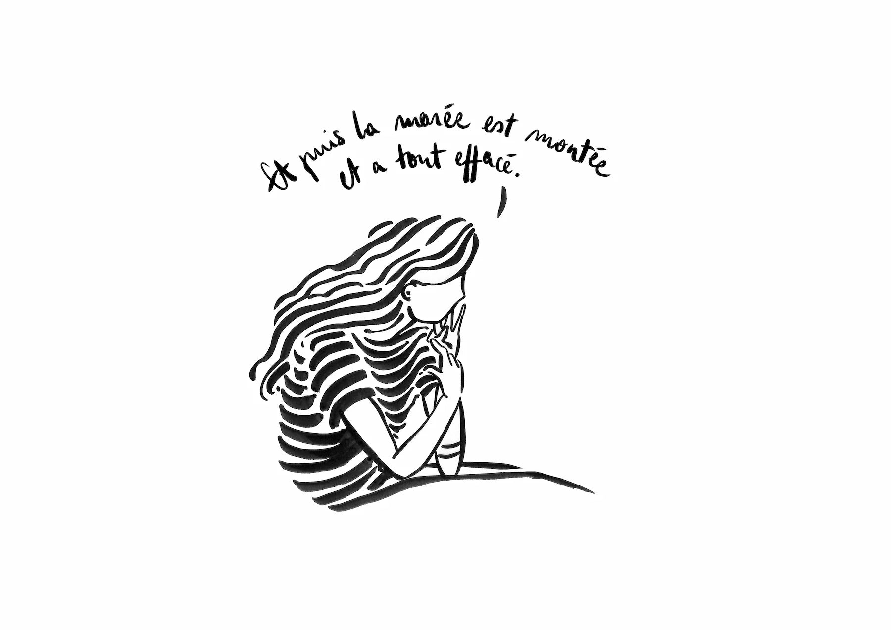 Verbatim Maritim: mots jetés à la mer, dessins à fleur de vague